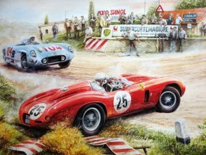 Painting Vintage Cars Jigsaw Puzzle